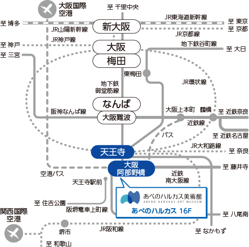 アクセス あべのハルカス美術館